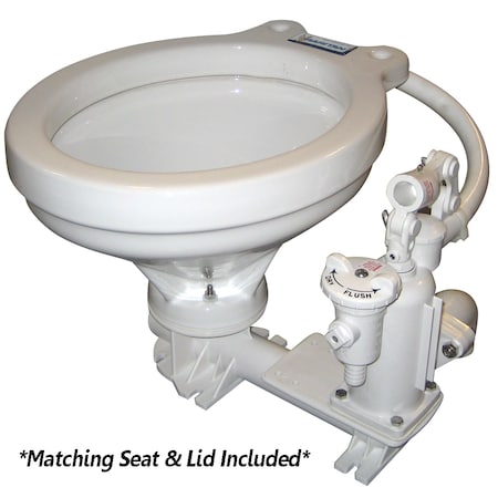Raritan Hi-Boy Manual Toilet Ii White Household Bowl PHHBII